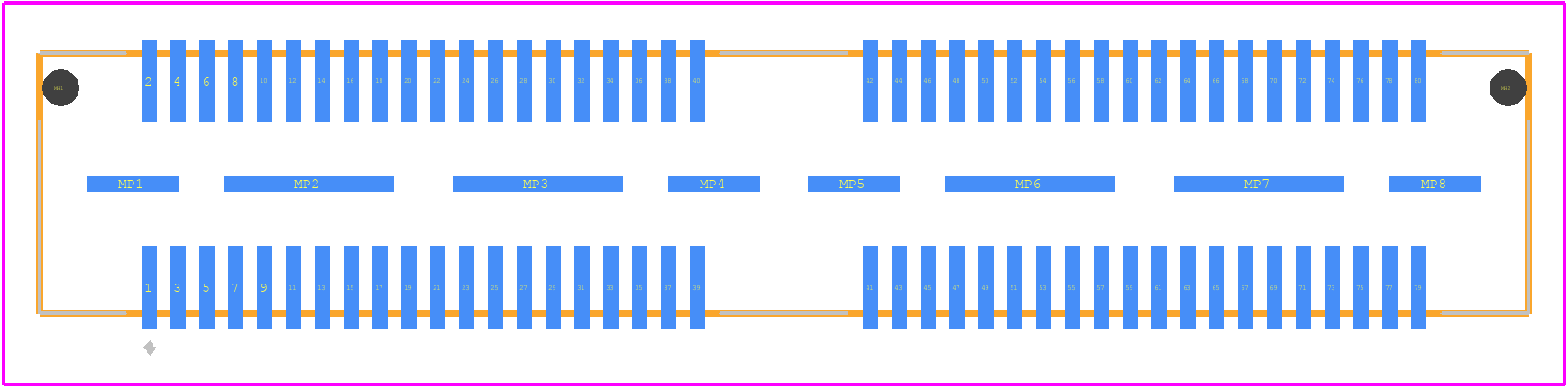 QSE-040-01-F-D-A-K - SAMTEC PCB footprint - Other - Other - QSE-040-01-F-D-A-K-1
