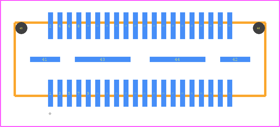 QSE-020-01-H-D-A-TR - SAMTEC PCB footprint - Other - Other - QSE-020-01-YYY-D-A-TR
