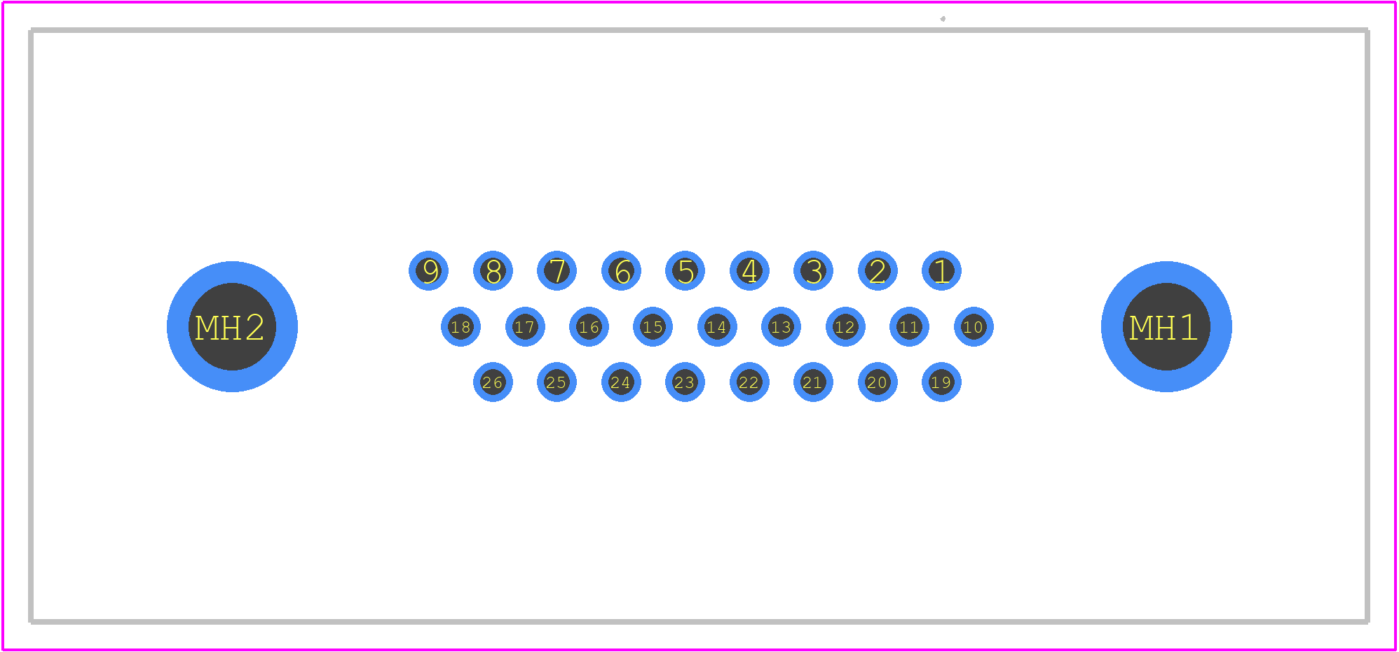 15-000543 - CONEC PCB footprint - Other - Other - 15-000543-2