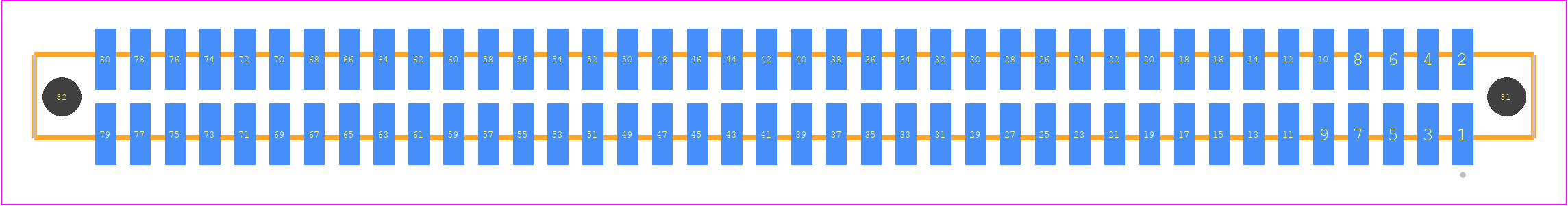 SFM-140-02-SM-D-A-K-TR - SAMTEC PCB footprint - Other - Other - SFM-140-YY-XXX-D-A-K-TR