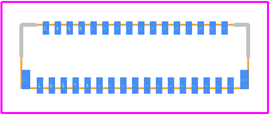 FH26W-33S-0.3SHW(05) - Hirose PCB footprint - Other - Other - FH26W-33S-0.3SHW(05)-3