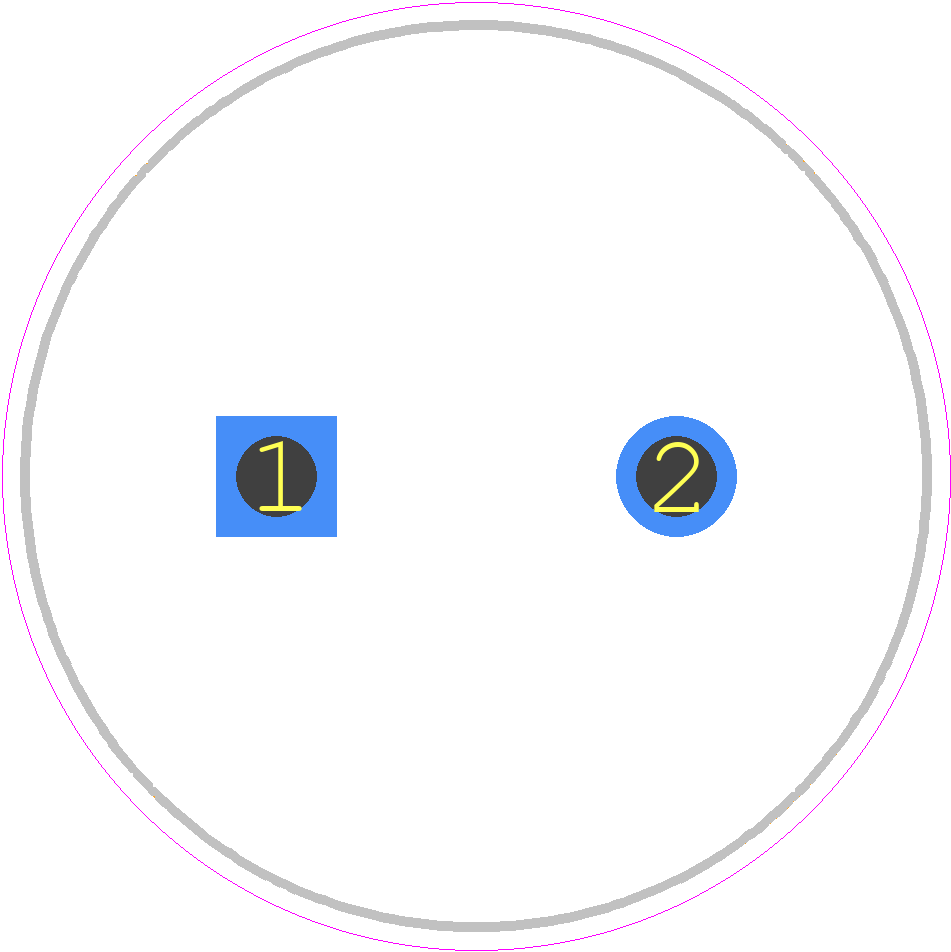 LKG1V102MESZCK - Nichicon PCB footprint - Capacitor, Polarized Radial Diameter - Capacitor, Polarized Radial Diameter - 22x25_2020