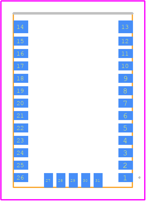 CAM-M8C-0 - u-blox PCB footprint - Other - Other - CAM-M8C-0-1