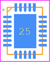 STPD01PUR - STMicroelectronics PCB footprint - Quad Flat No-Lead - Quad Flat No-Lead - QFN24L (3 x 4 x 1.0 mm)