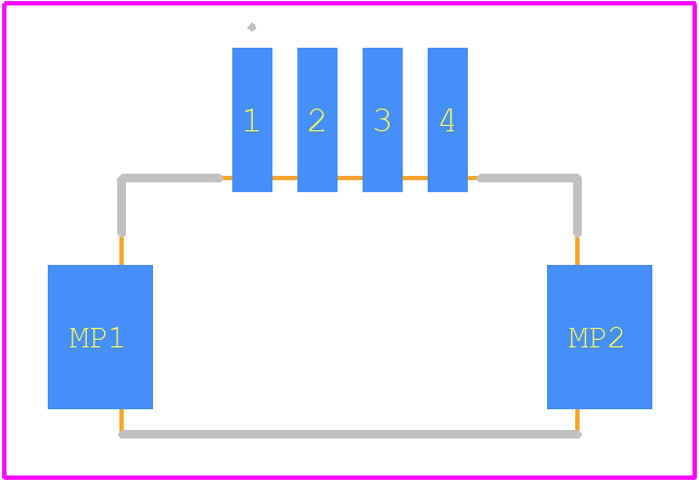 292228-4 - TE Connectivity PCB footprint - Other - Other - 292228-4-2