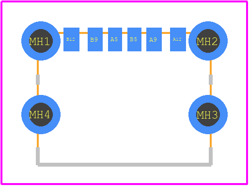 USB4125 - GCT (GLOBAL CONNECTOR TECHNOLOGY) PCB footprint - Other - Other - USB4125-1