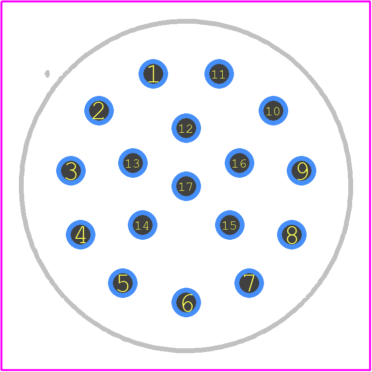 9151172703 - HARTING PCB footprint - Other - Other - 9151172703-2
