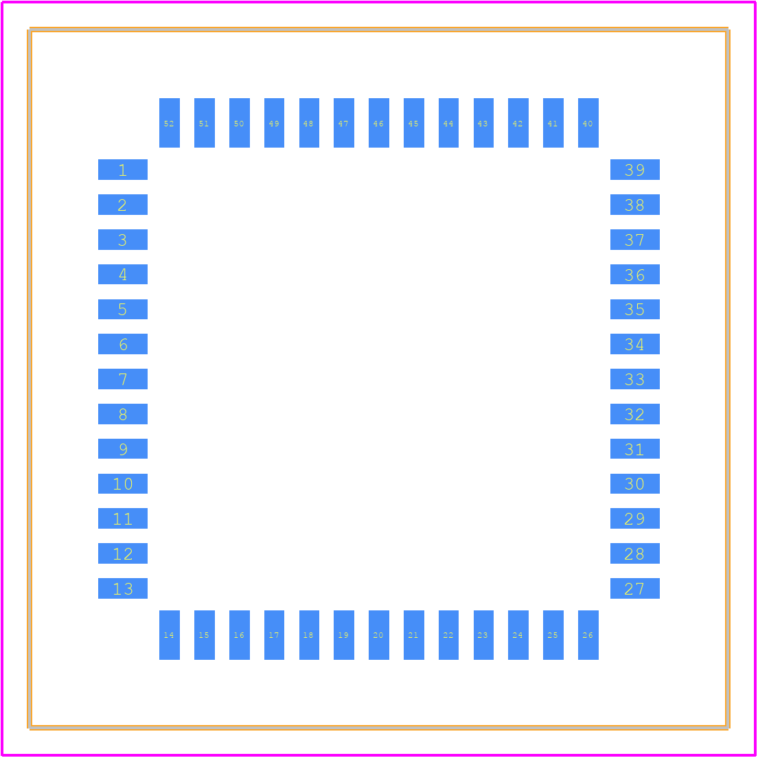 PLCC-52-SMT-TT - 3M PCB footprint - Other - Other - PLCC-52-SMT-TT-2