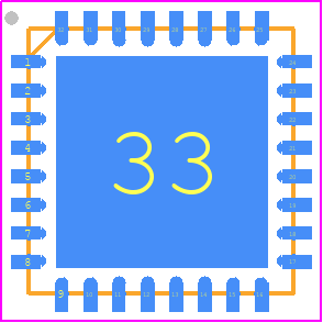 AM4096Q - RLS PCB footprint - Quad Flat No-Lead - Quad Flat No-Lead - AM4096Q