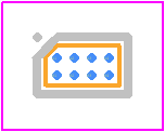 SX9210ICSTRT - SEMTECH PCB footprint - BGA - BGA - WLCSP-8