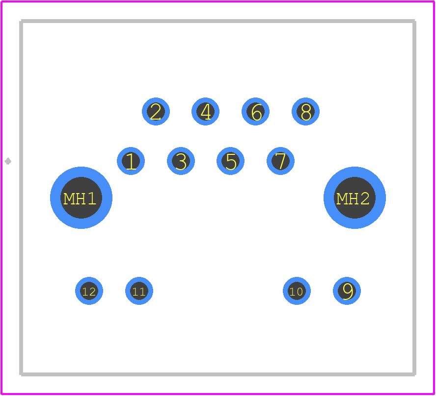 MRJR-9481-0C - Amphenol PCB footprint - Other - Other - MRJR-9481-0C-3