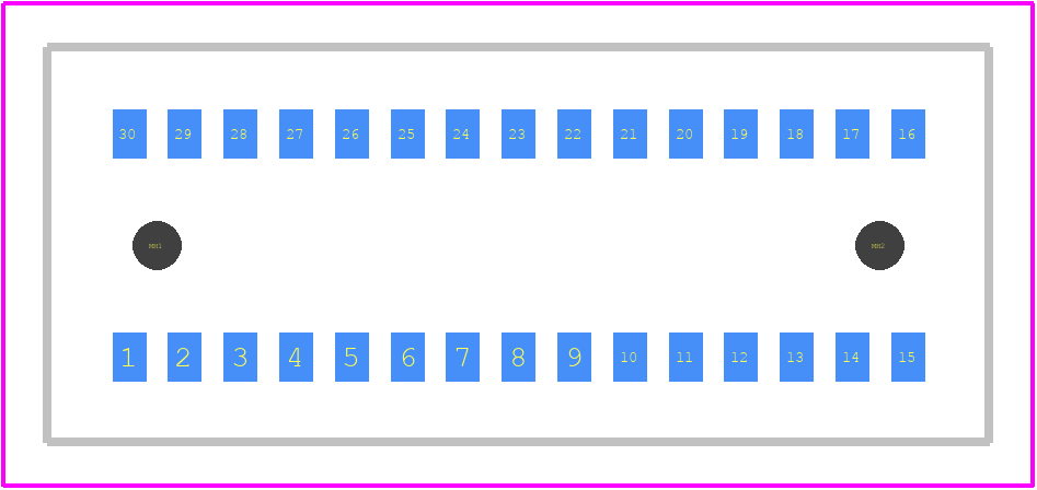 515.025.035.030.050 - ODU PCB footprint - Other - Other - 515.025.035.030.050-1