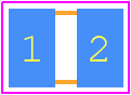 L0806C4R7MDMIT - Yageo Group PCB footprint - Capacitor Chip Non-polarised - Capacitor Chip Non-polarised - L0806C4R7MDMIT
