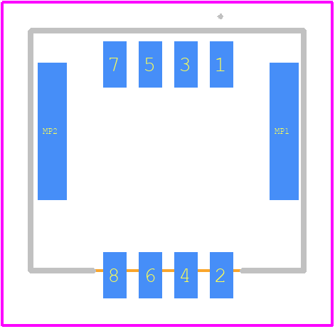 505433-0821 - Molex PCB footprint - Other - Other - 505433-0821-2