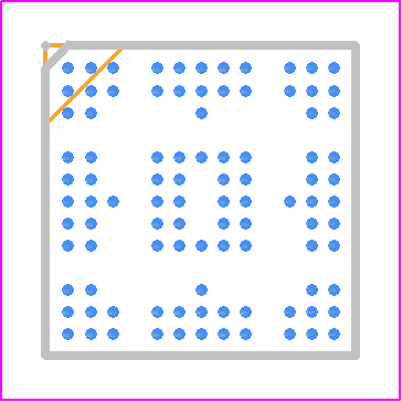 LPC5516JEV98 - NXP PCB footprint - BGA - BGA - VFBGA98