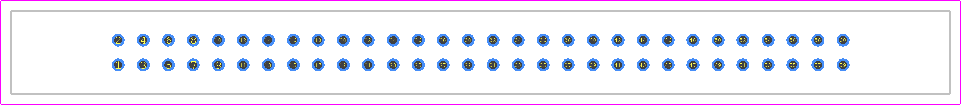 HIF3BB-60PA-2.54DSA(63) - Hirose PCB footprint - Other - Other - HIF3BB-60PA-2.54DSA(63)-2