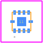 PE64907B-Z - Peregrine Semiconductor PCB footprint - Other - Other - 10-lead 2 x 2 x 0.55 mm QFN-ren1