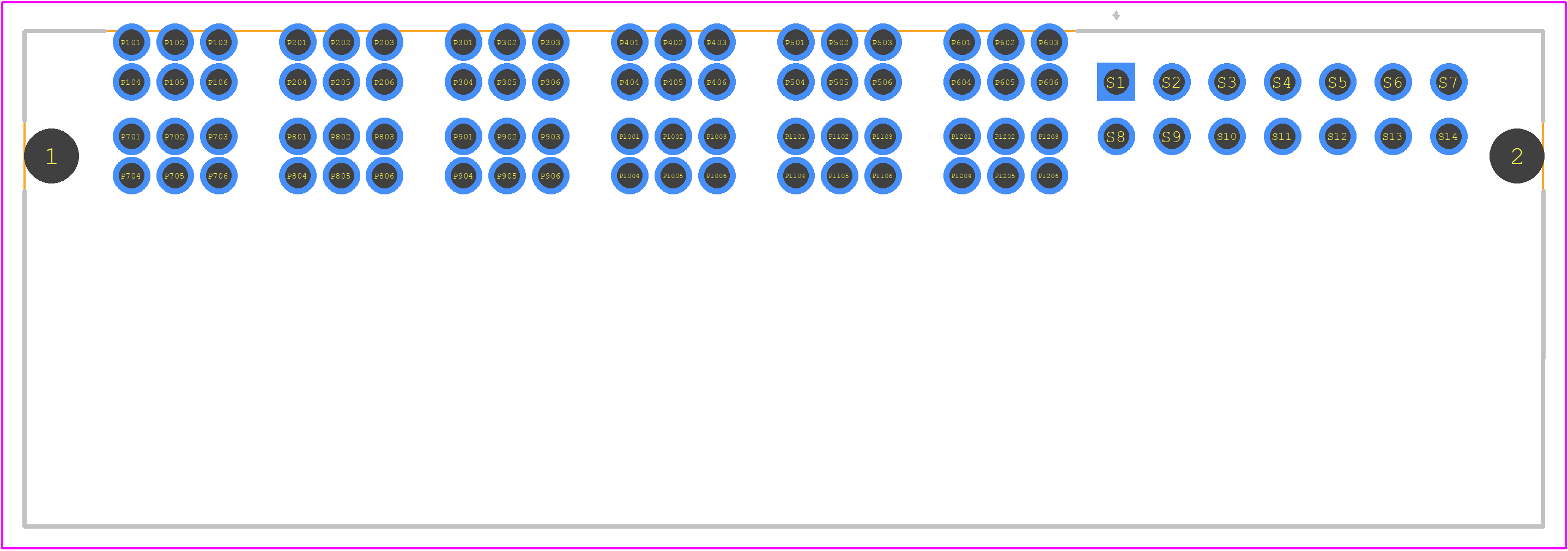 2343428-1 - TE Connectivity PCB footprint - Other - Other - 2343428-1-2