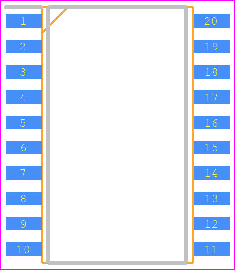 EIB-TP-UART-IC - SIEMENS PCB footprint - Small Outline Packages - Small Outline Packages - SOIC20