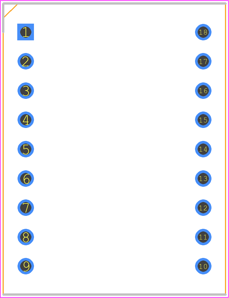 MAN6440 - onsemi PCB footprint - Dual-In-Line Sockets - Dual-In-Line Sockets - MAN6440