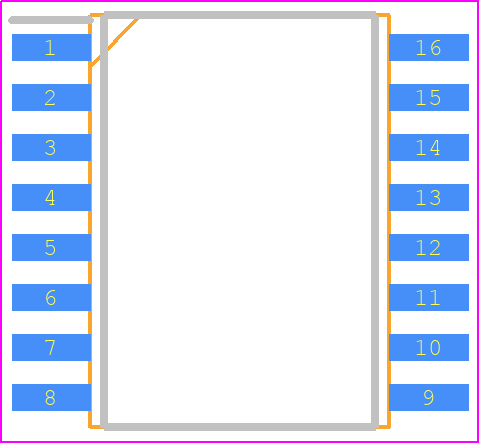 IL485WTR13 - NVE PCB footprint - Small Outline Packages - Small Outline Packages - 0.3" 16-pin SOIC Package_1