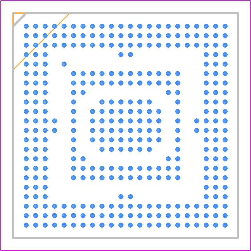 ADSP-21584BBCZ-5A - Analog Devices PCB footprint - BGA - BGA - CSP_BGA-2
