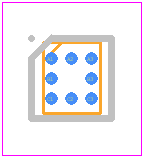 AD8606ACBZ-REEL - Analog Devices PCB footprint - BGA - BGA - (CB-8-1)