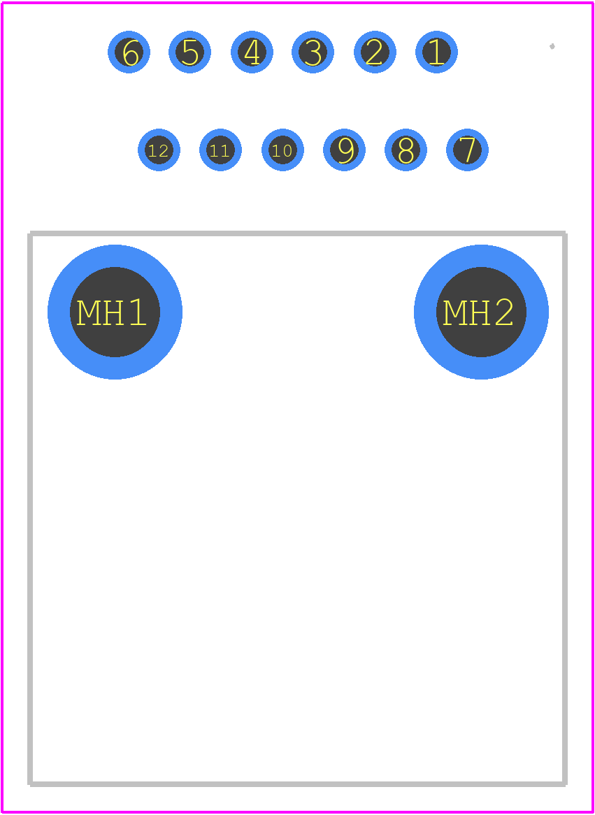 MX84B012NF1 - JAE PCB footprint - Other - Other - MX84B012NF1-1