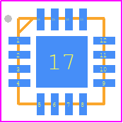 TB6552FTG - Toshiba PCB footprint - Quad Flat No-Lead - Quad Flat No-Lead - TB6552FTG