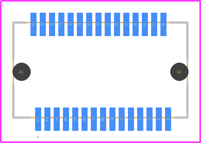 74441-0017 - Molex PCB footprint - Other - Other - 74441-0017-2
