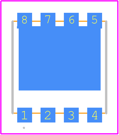 NTMTS001N06CL - onsemi PCB footprint - Other - Other - TDFNW8 8.3x8.4, 2.0P, SINGLE COOL CASE 507AP ISSUE D_2022