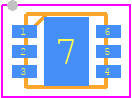 RP401K551B-TR - Ricoh PCB footprint - Small Outline No-lead - Small Outline No-lead - DFN(PLP)1820-6