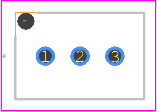 209208-0003 - Molex PCB footprint - Other - Other - 209208-0003-1
