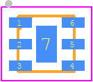 QAT-10+ - Mini-Circuits PCB footprint - Small Outline No-lead - Small Outline No-lead - MC3000_2024