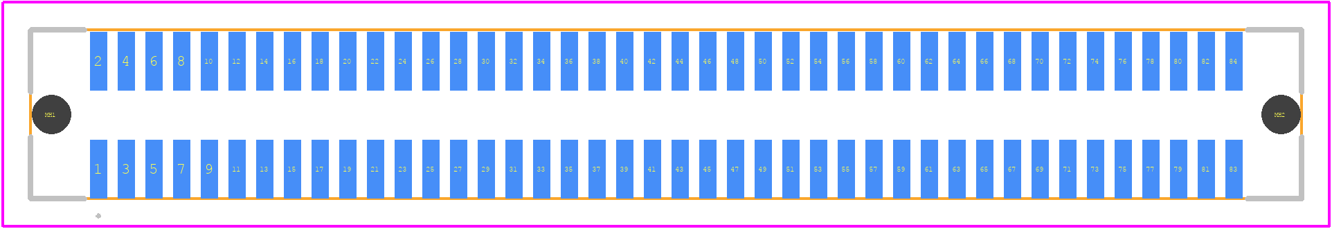 71742-2001 - Molex PCB footprint - Other - Other - 71742-2001-2