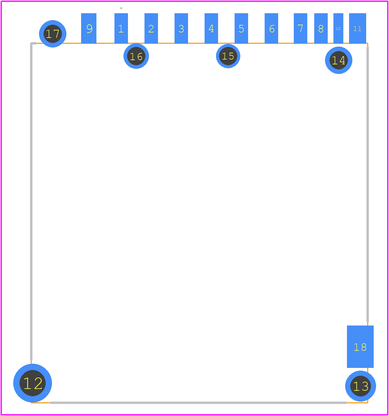 DM1B-DSF-PEJ(92) - Hirose PCB footprint - Other - Other - DM1B-DSF-PEJ(92)-10