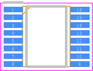 LTC1563-2IGN#TRPBF - Analog Devices PCB footprint - Small Outline Packages - Small Outline Packages - GN Package 16-Lead Plastic SSOP (Narrow .150 Inch)