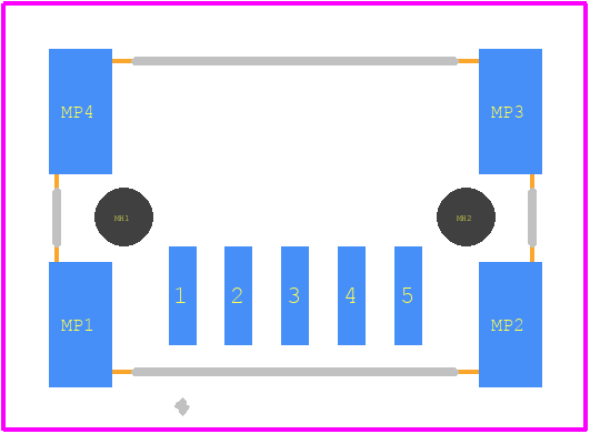 504405 - TE Connectivity PCB footprint - Other - Other - 504405-1