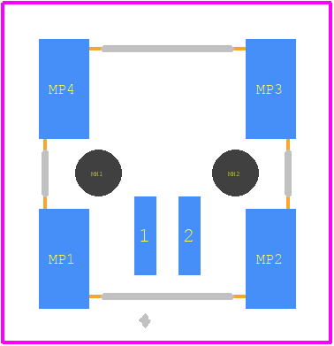 504345 - TE Connectivity PCB footprint - Other - Other - 504345-1