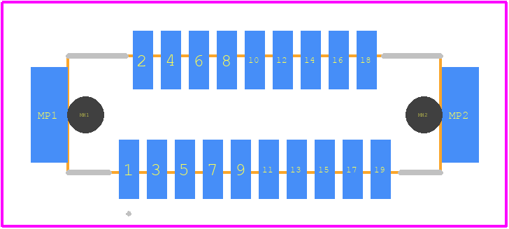 DF9-19P-1V(69) - Hirose PCB footprint - Other - Other - DF9-19P-1V(69)-1