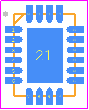 CMD297P34 - Qorvo PCB footprint - Quad Flat No-Lead - Quad Flat No-Lead - 3x4 QFN package