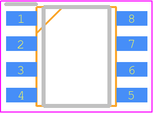 is31ap4991 - Lumissil Microsystems PCB footprint - Small Outline Packages - Small Outline Packages - sop-8