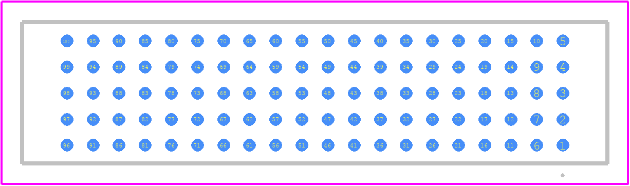 YFS-20-03-E-05-MSB - SAMTEC PCB footprint - Other - Other - YFS-20-03-E-05-MSB-1