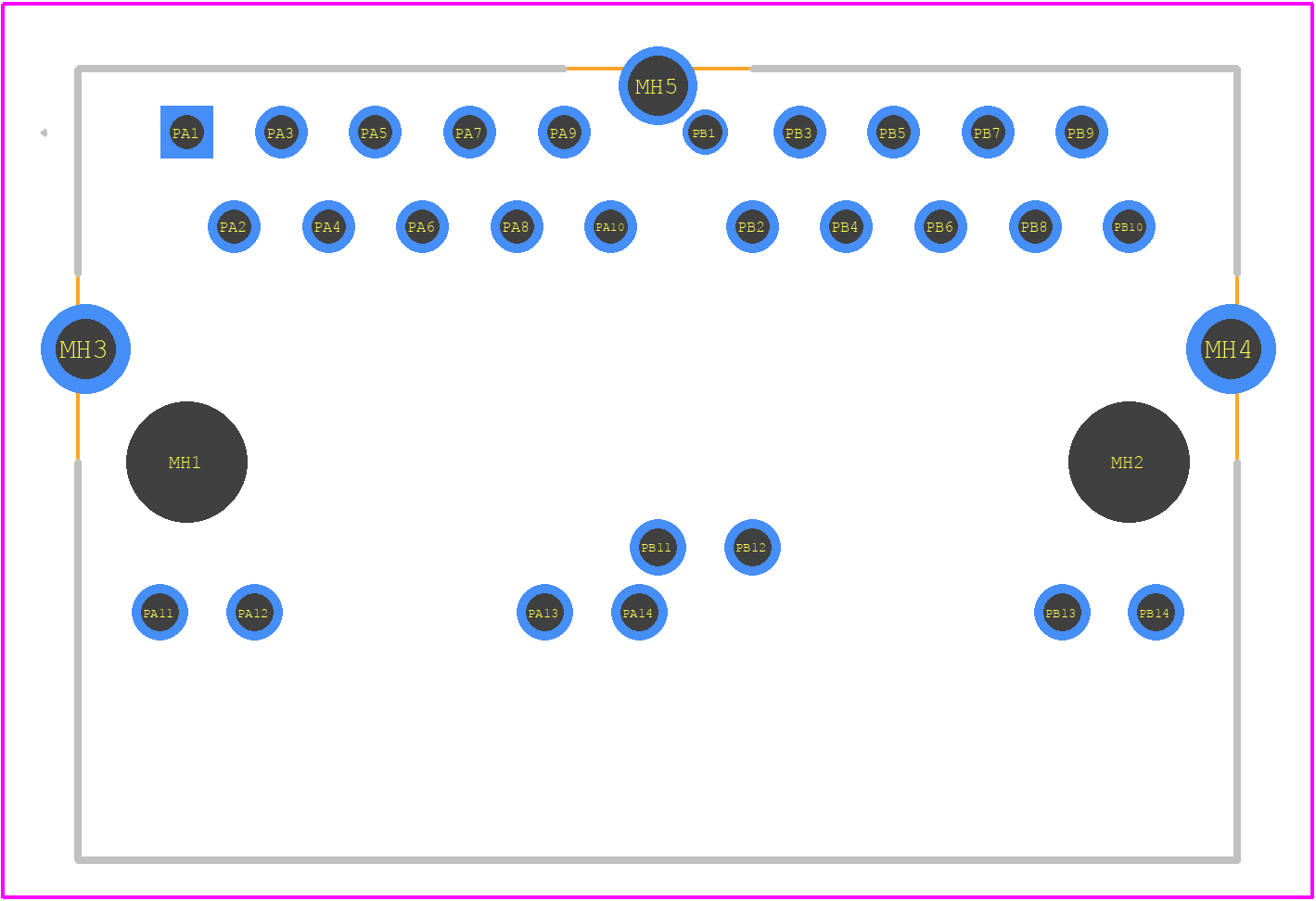 2301996-8 - TE Connectivity PCB footprint - Other - Other - 2301996-8-4