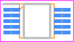 MICRF112YMM TR - Microchip PCB footprint - Small Outline Packages - Small Outline Packages - 10-MSOP MM-1