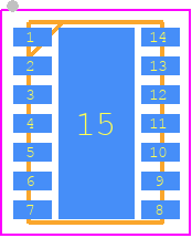 TLT9255WLCXUMA1 - Infineon PCB footprint - Small Outline No-lead - Small Outline No-lead - PG-TSON-14
