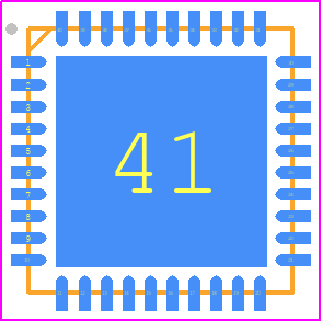 AS6500-FQFM - ScioSense PCB footprint - Quad Flat No-Lead - Quad Flat No-Lead - QFP40