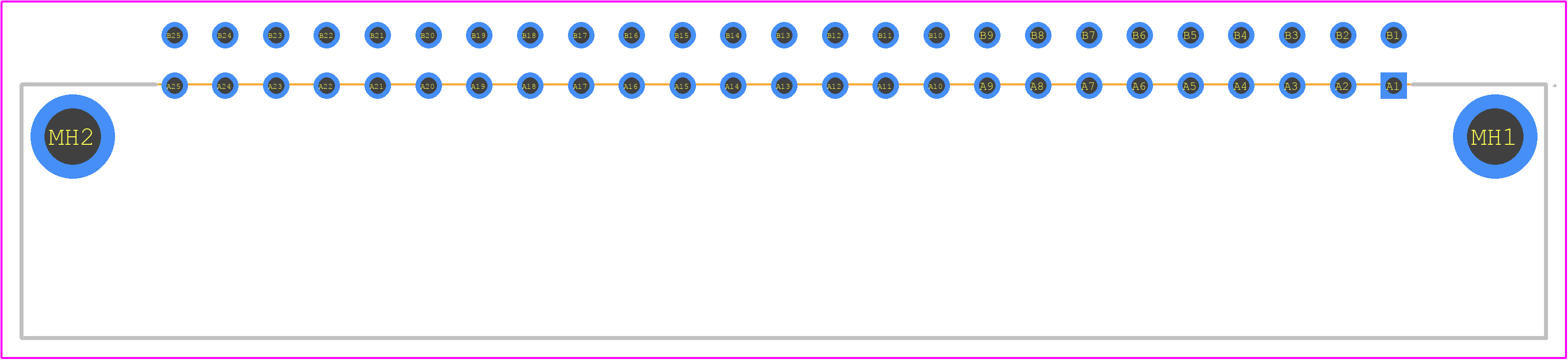 PCN10A-50P-2.54DS(72) - Hirose PCB footprint - Other - Other - PCN10A-50P-2.54DS(72)-1