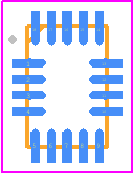 MP2672GD-0000 - Monolithic Power Systems (MPS) PCB footprint - Quad Flat No-Lead - Quad Flat No-Lead - QFN-18 (2mmx3mm)