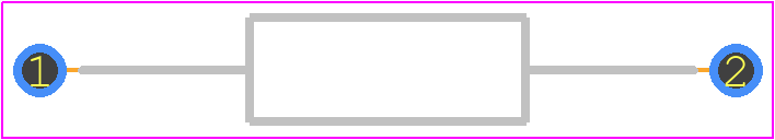 MFR-25FTF52-1K9 - KEMET PCB footprint - Resistors, Axial Diameter Horizontal Mounting - Resistors, Axial Diameter Horizontal Mounting - MFR-25F_20214